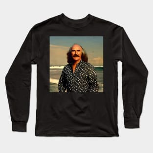 David Crosby vintage graphic design artwork Long Sleeve T-Shirt